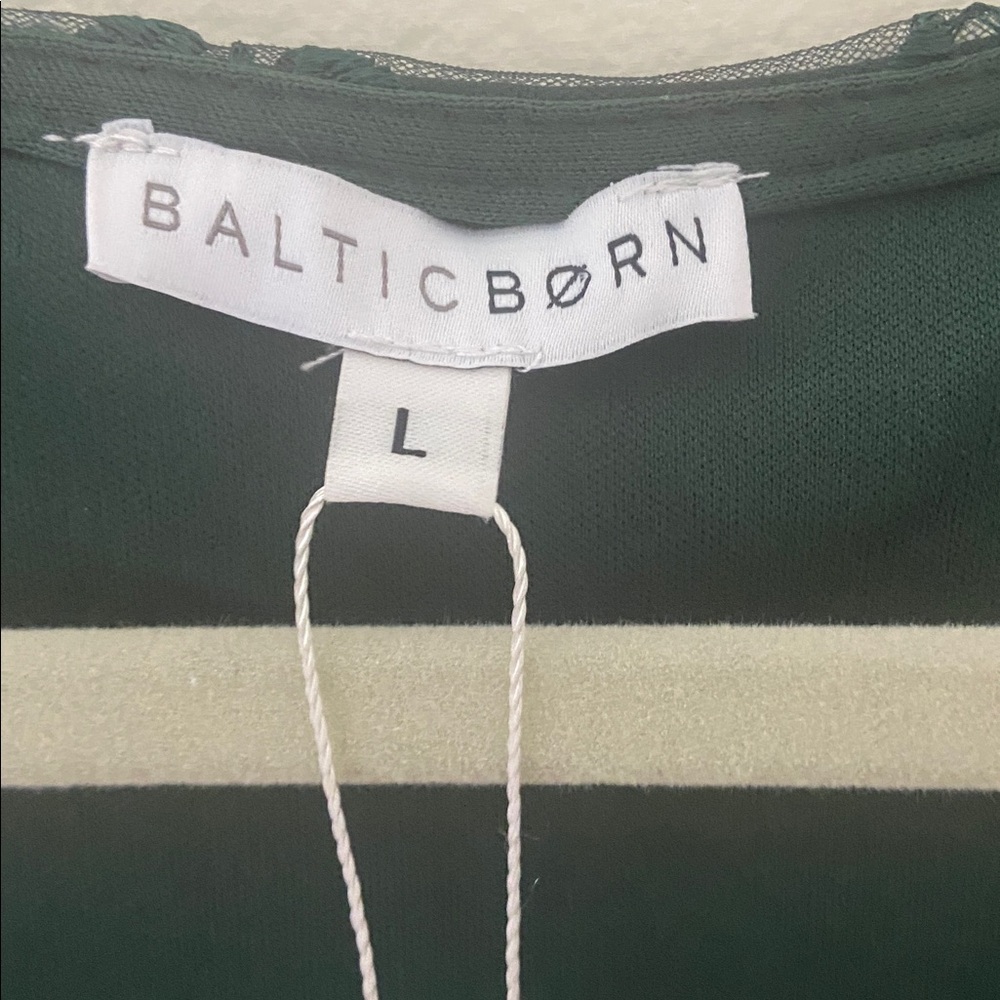 Baltic Born Emerald Green Maxi Dress with Leaf Embroidery - Picture 9 of 11